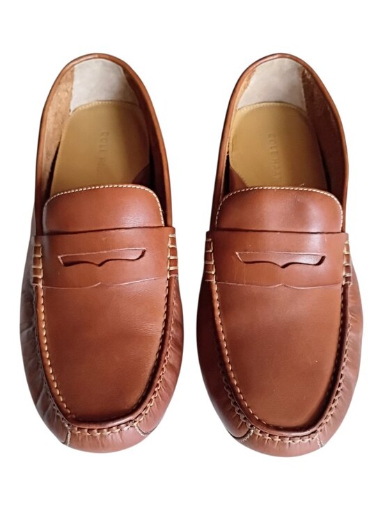 COLE HAAN Men\'s Grant Canoe Penny Loafer Driver Shoes Brown C13134 Sz 12M main image 5
